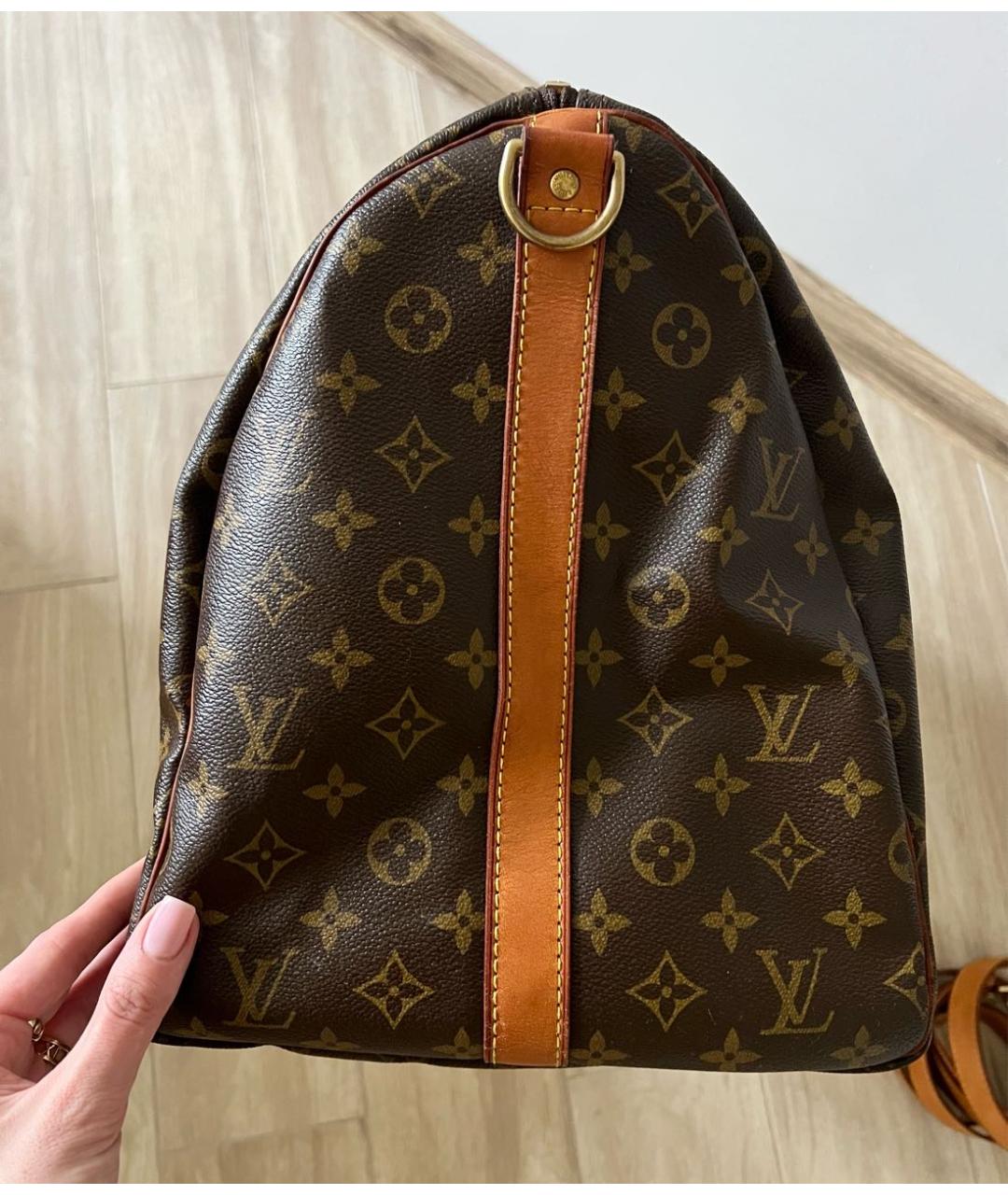 LOUIS VUITTON Коричневая дорожная/спортивная сумка, фото 5