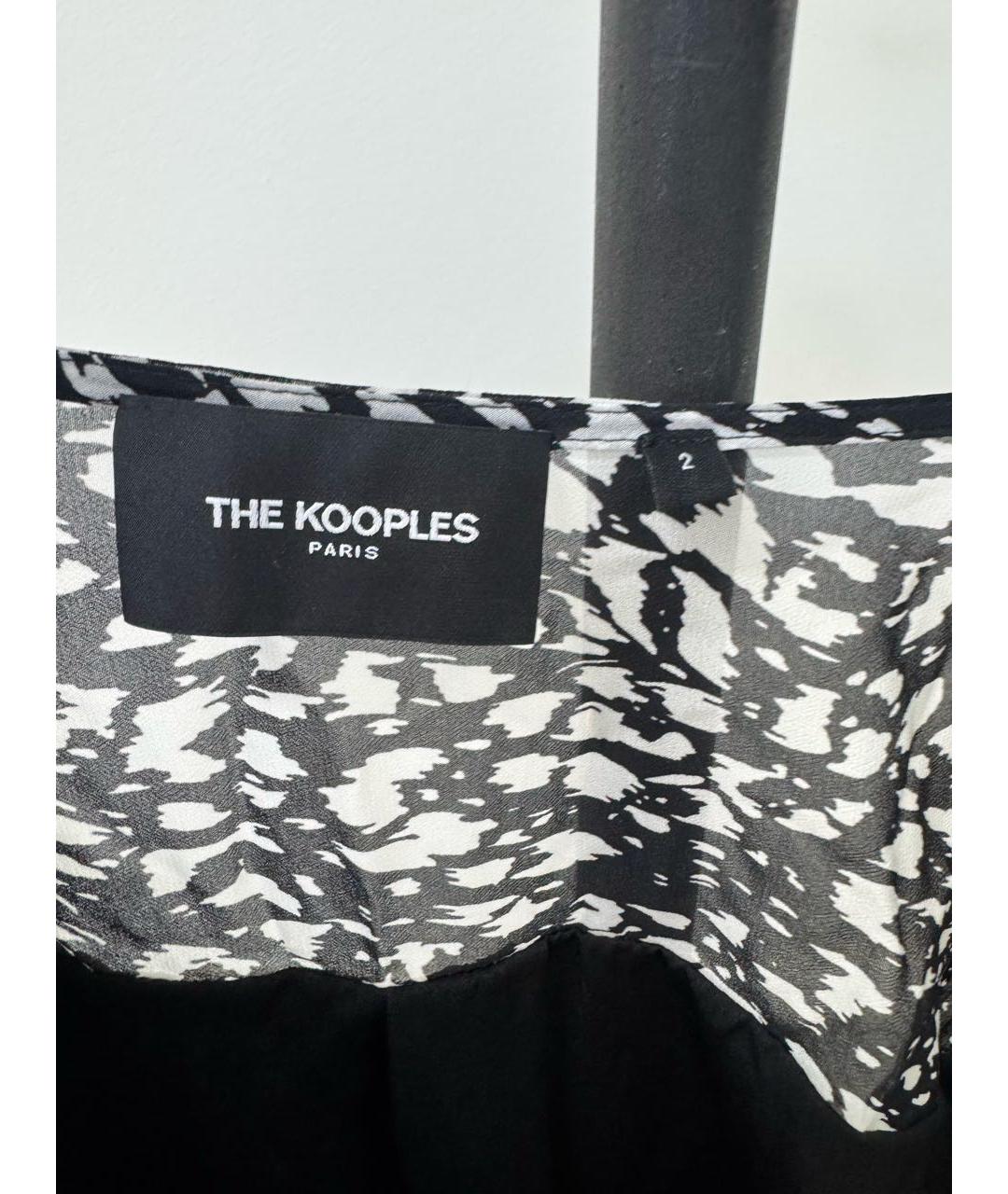 THE KOOPLES Черное вискозное повседневное платье, фото 5