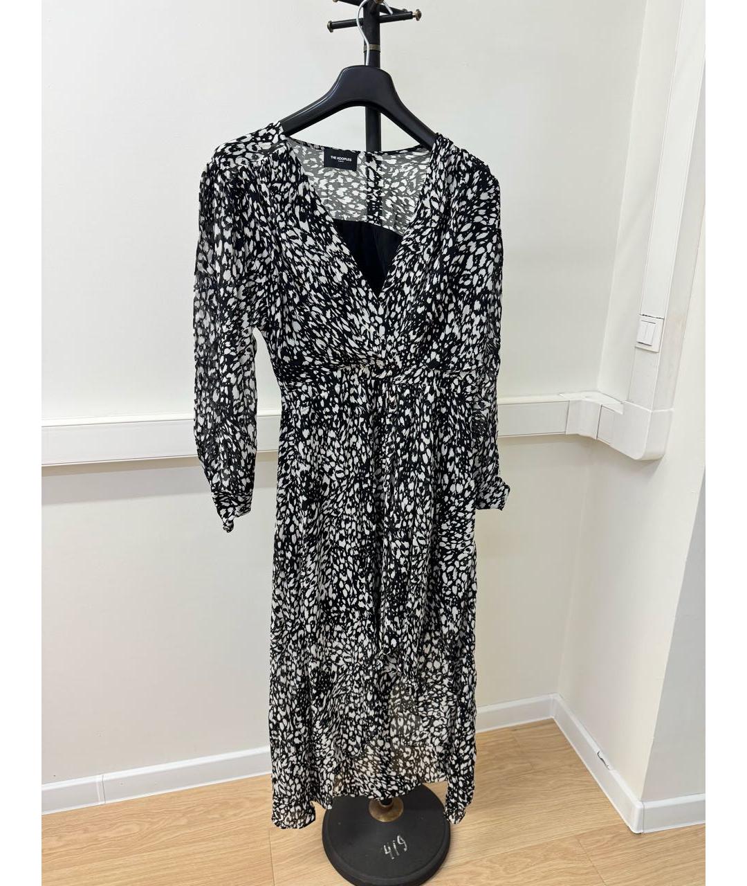 THE KOOPLES Черное вискозное повседневное платье, фото 2