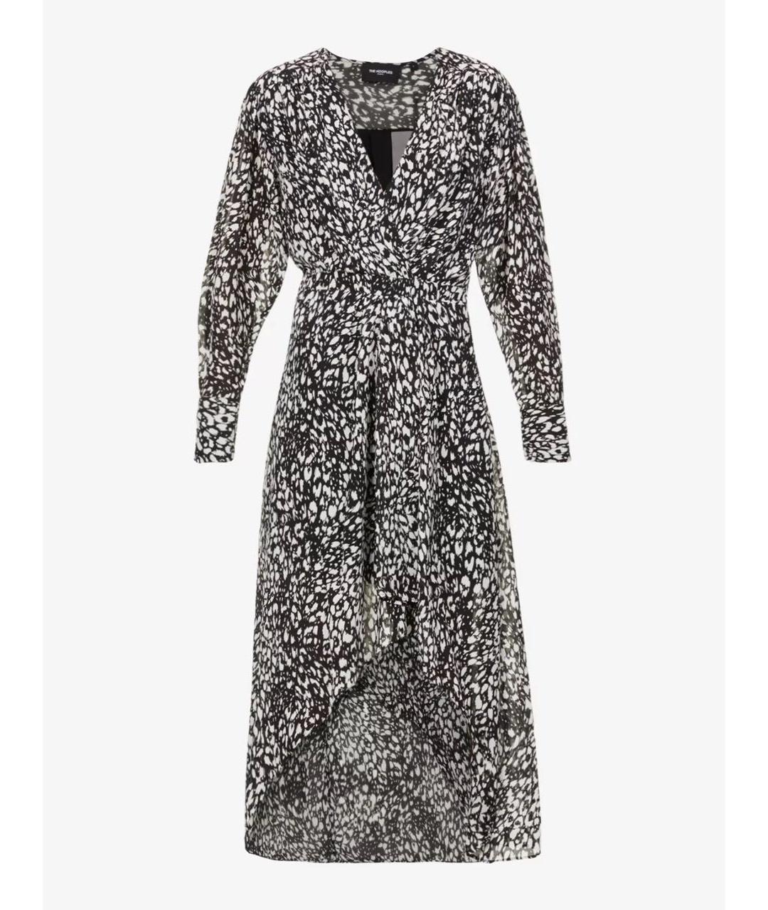 THE KOOPLES Черное вискозное повседневное платье, фото 7