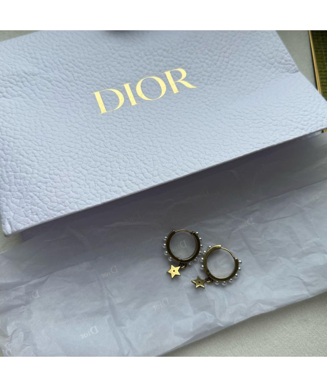 CHRISTIAN DIOR Золотые серьги, фото 2