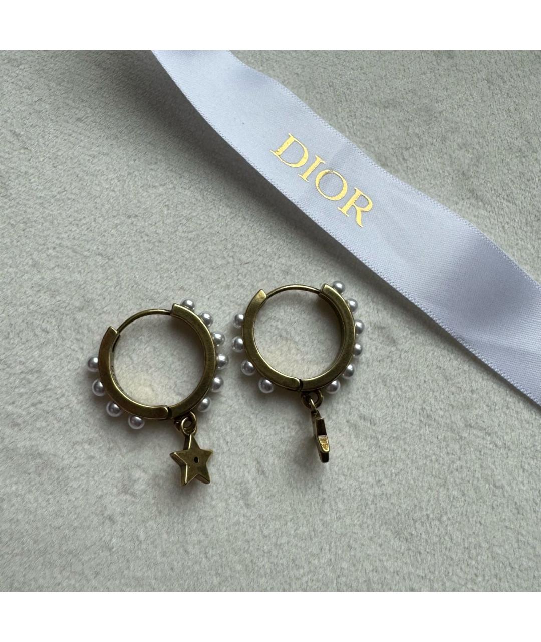 CHRISTIAN DIOR Золотые серьги, фото 3