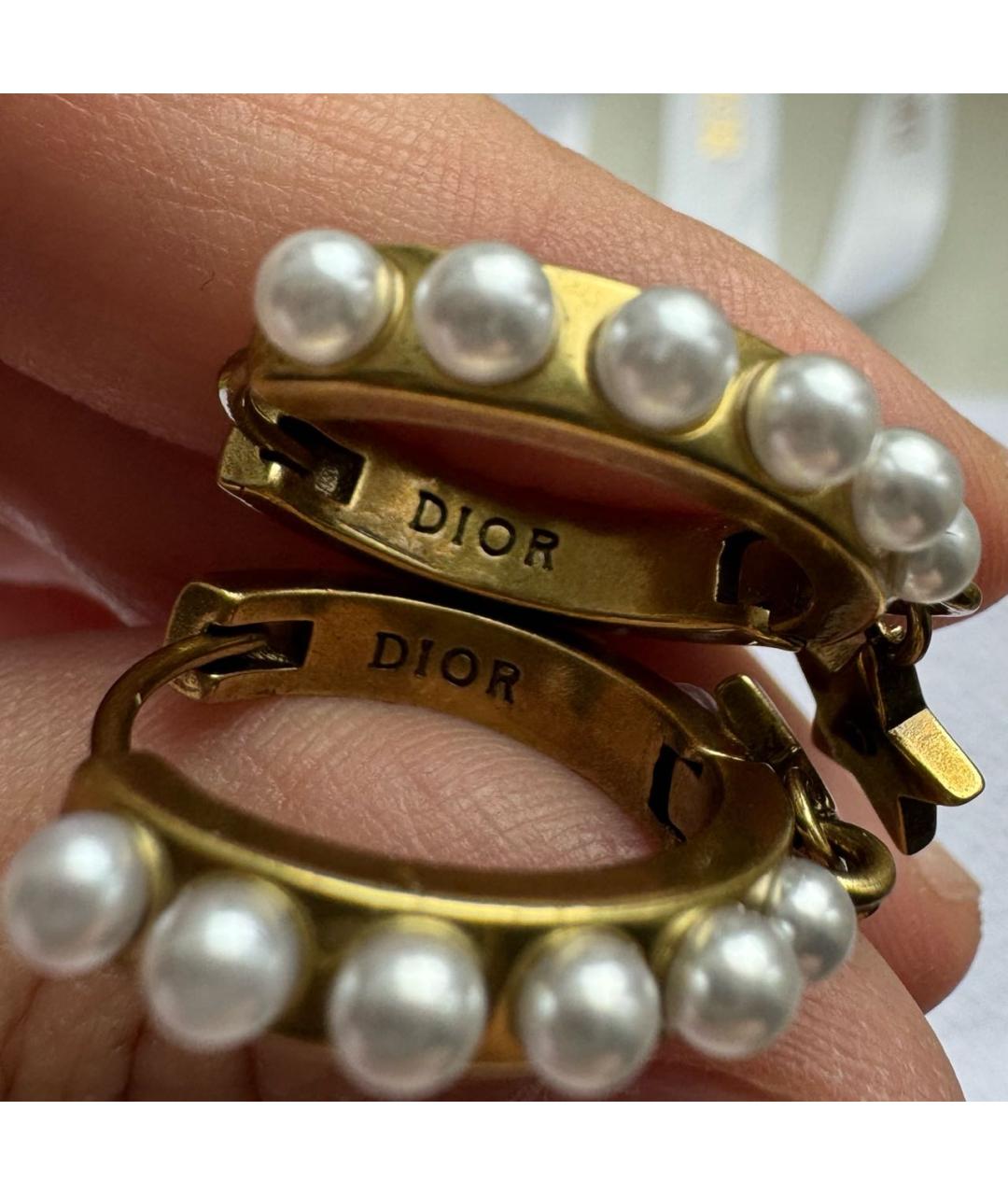 CHRISTIAN DIOR Золотые серьги, фото 4
