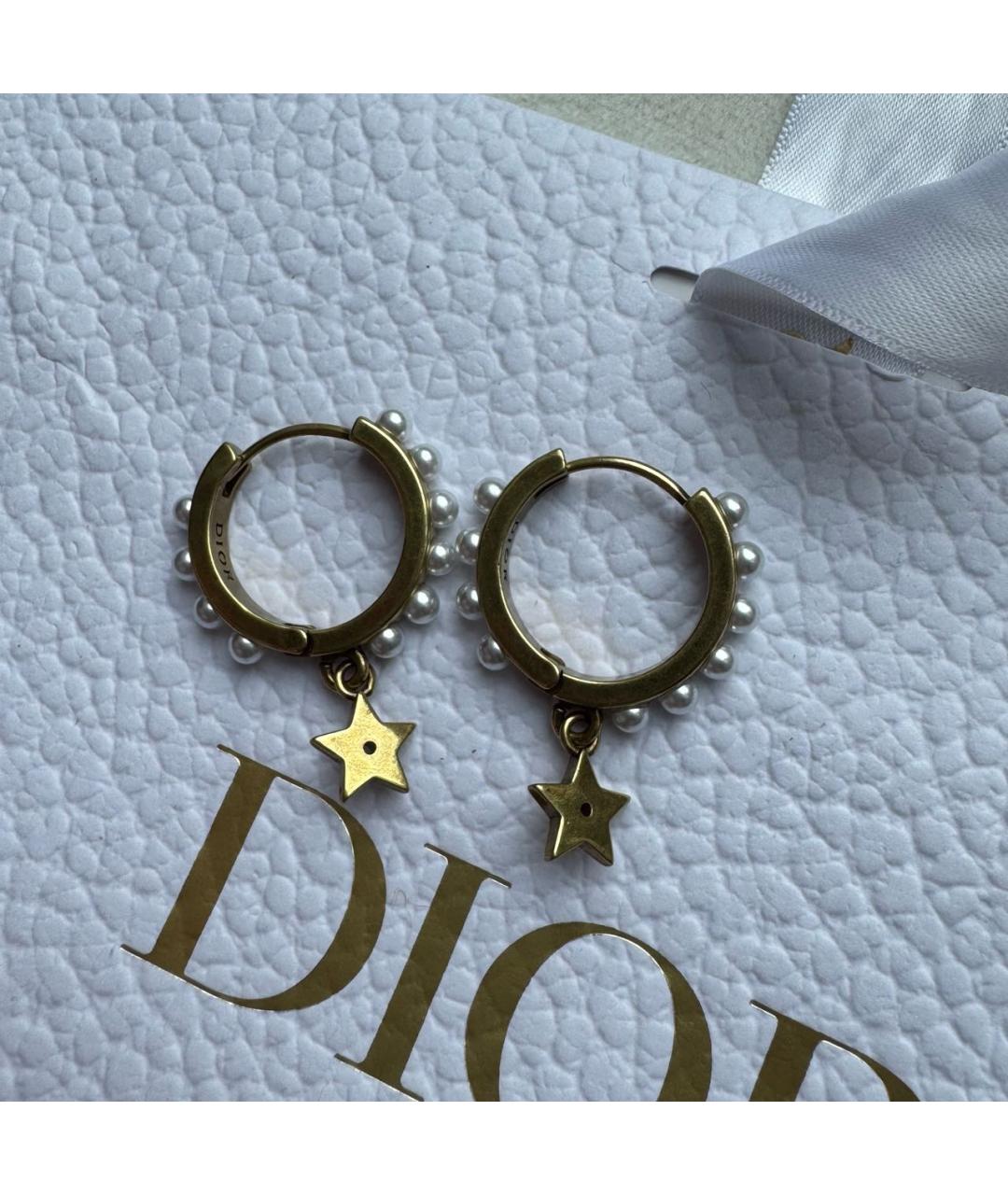 CHRISTIAN DIOR Золотые серьги, фото 9