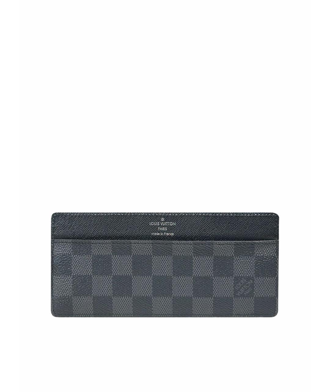 LOUIS VUITTON Антрацитовый кардхолдер, фото 1