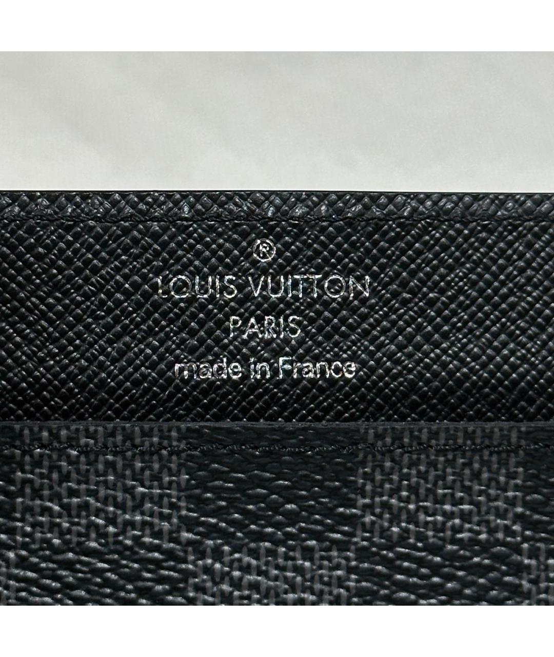 LOUIS VUITTON Антрацитовый кардхолдер, фото 4