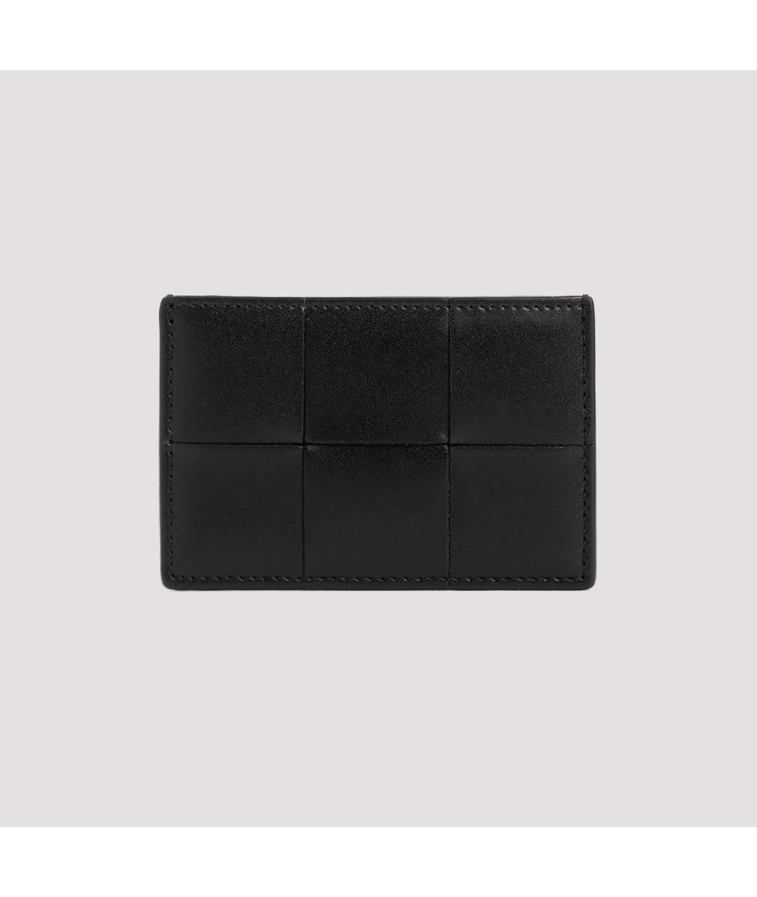 BOTTEGA VENETA Черный кожаный кардхолдер, фото 3