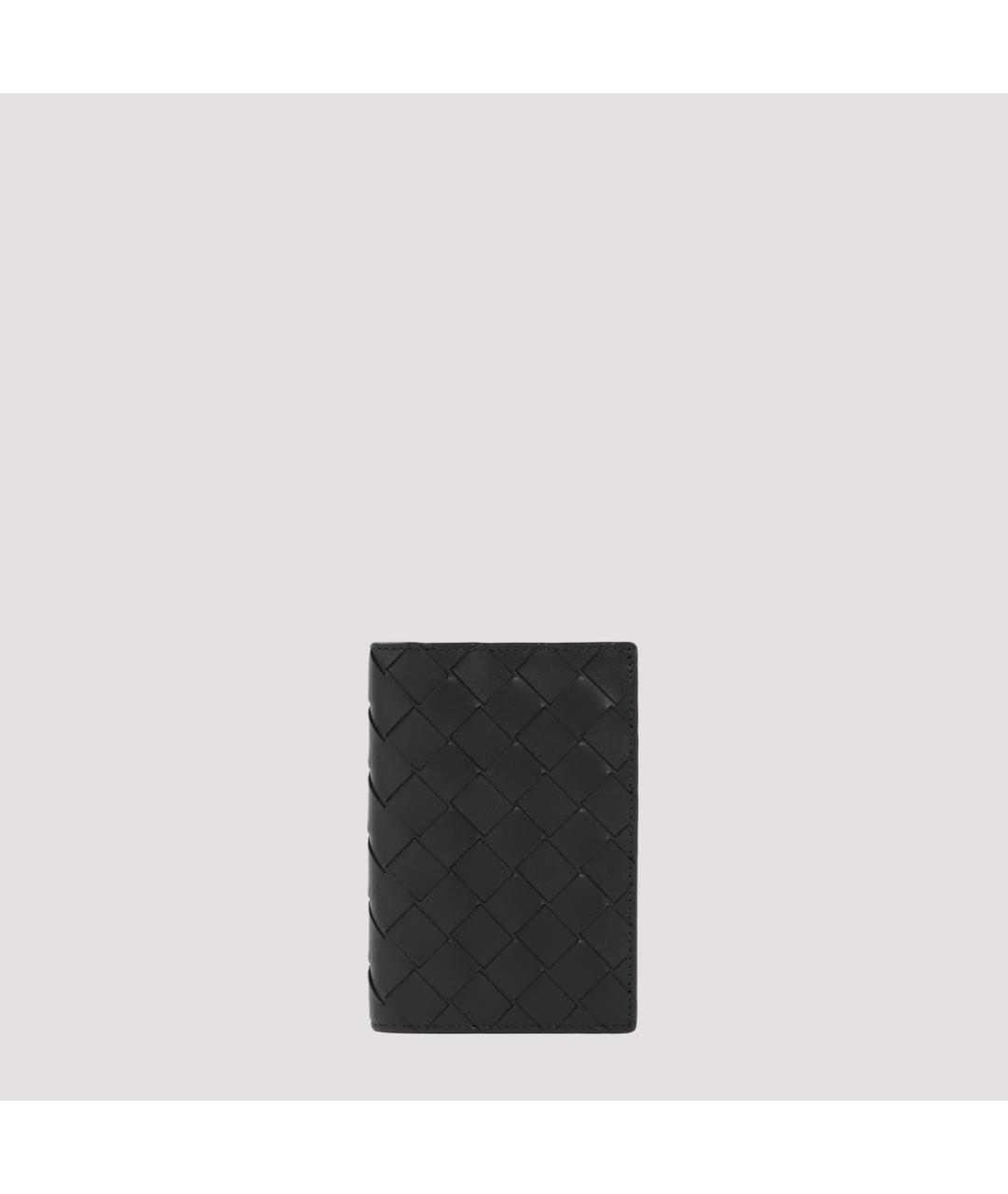 BOTTEGA VENETA Черный кожаный кошелек, фото 2