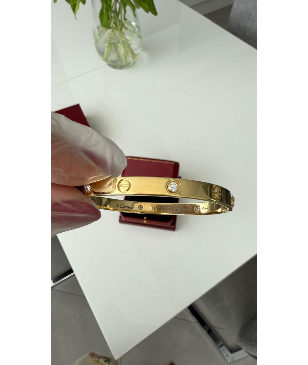 CARTIER Золотой браслет из желтого золота, фото 4