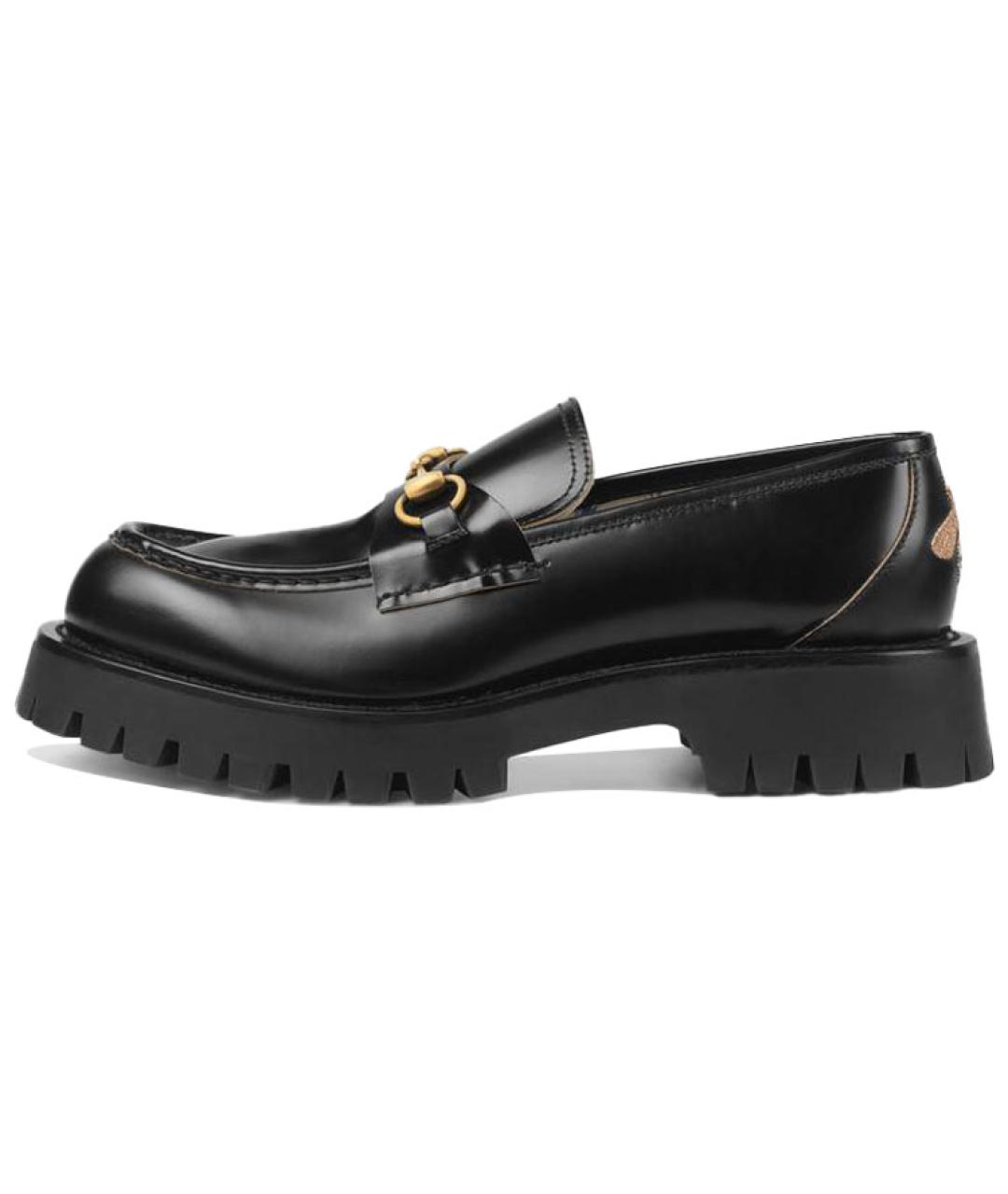 GUCCI Черные кожаные лоферы, фото 2