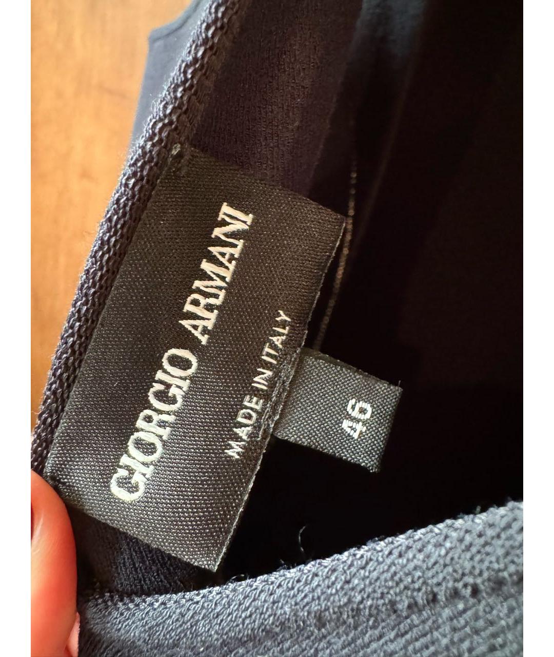 GIORGIO ARMANI Темно-синее повседневное платье, фото 4