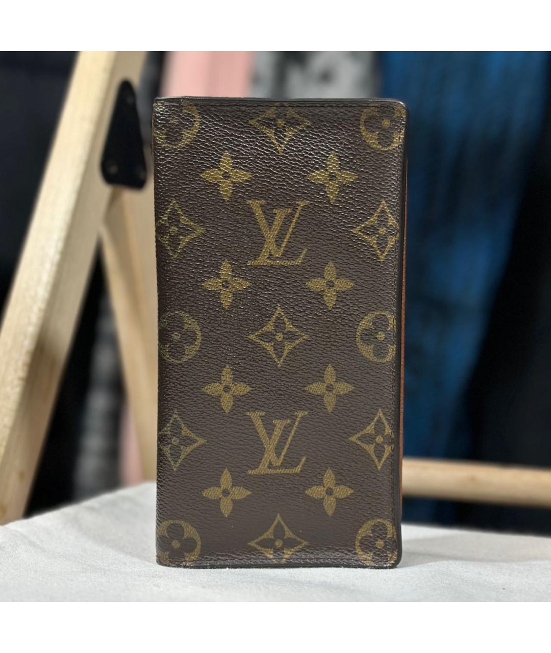 LOUIS VUITTON Коричневый кошелек, фото 9