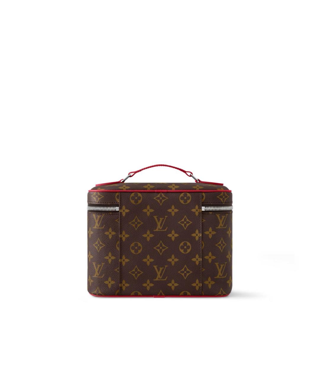 LOUIS VUITTON Коричневая косметичка, фото 4