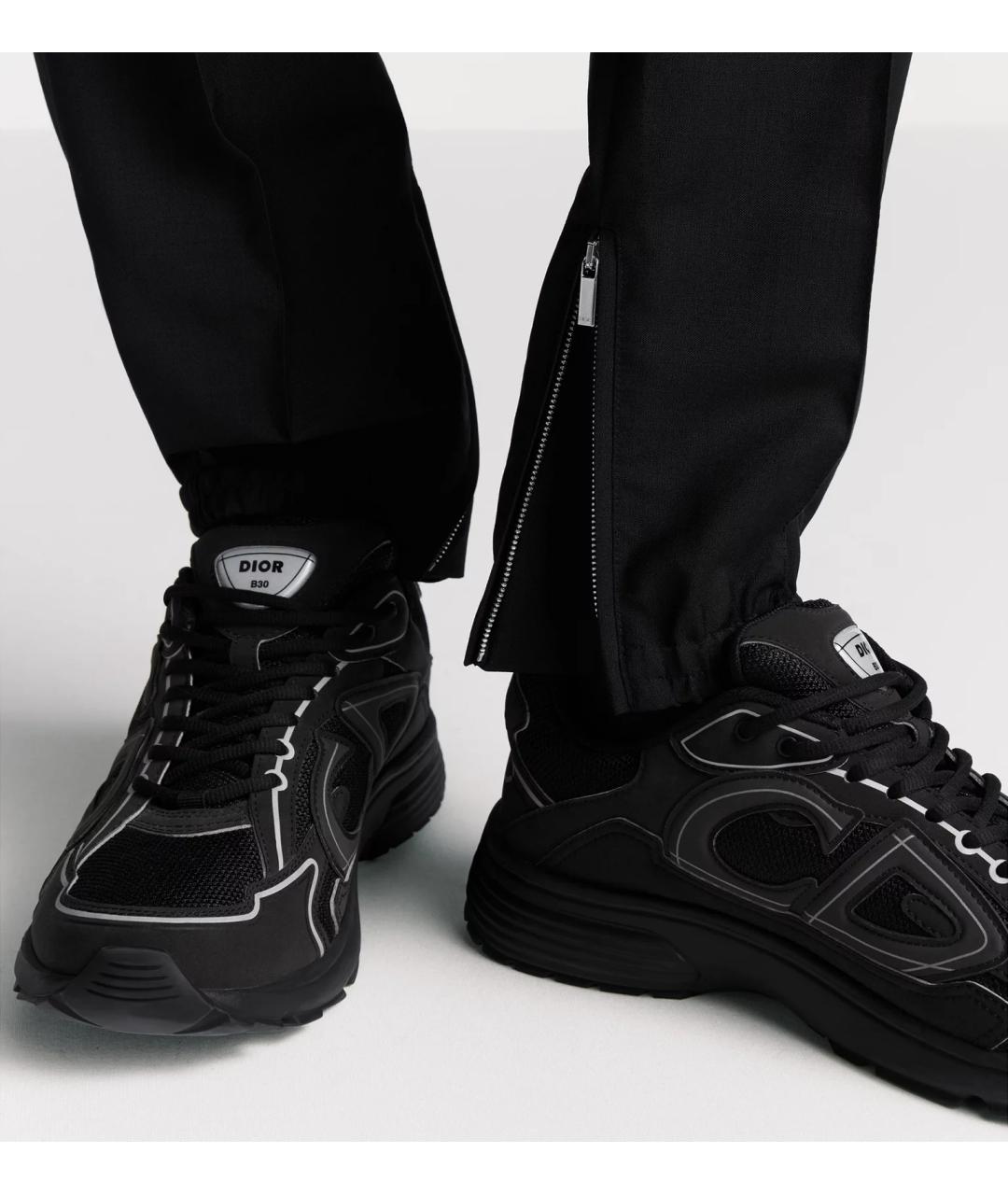 DIOR HOMME Черные низкие кроссовки / кеды, фото 6