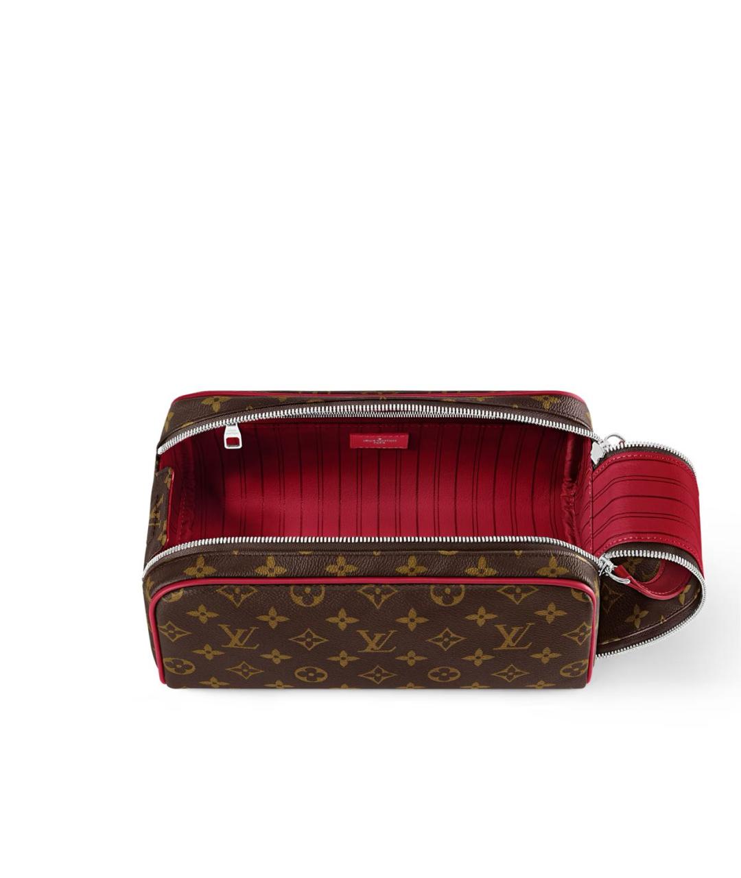LOUIS VUITTON Коричневая косметичка, фото 3
