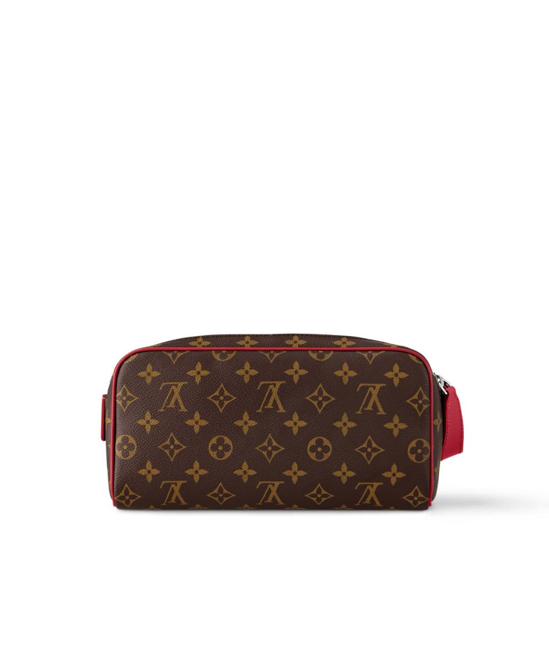 LOUIS VUITTON Коричневая косметичка, фото 4