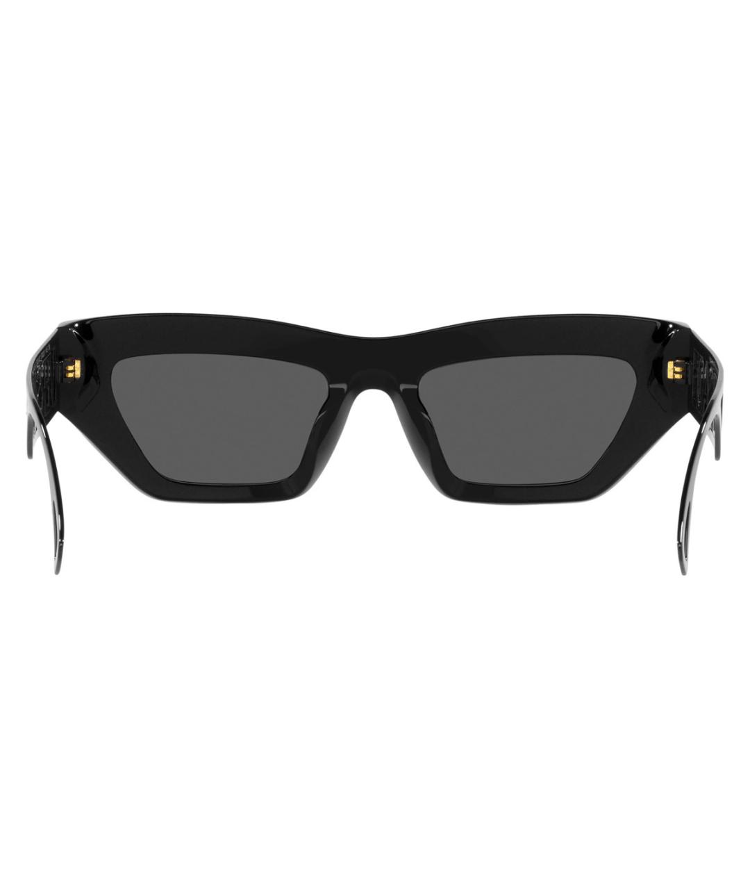 VERSACE Черные пластиковые солнцезащитные очки, фото 6