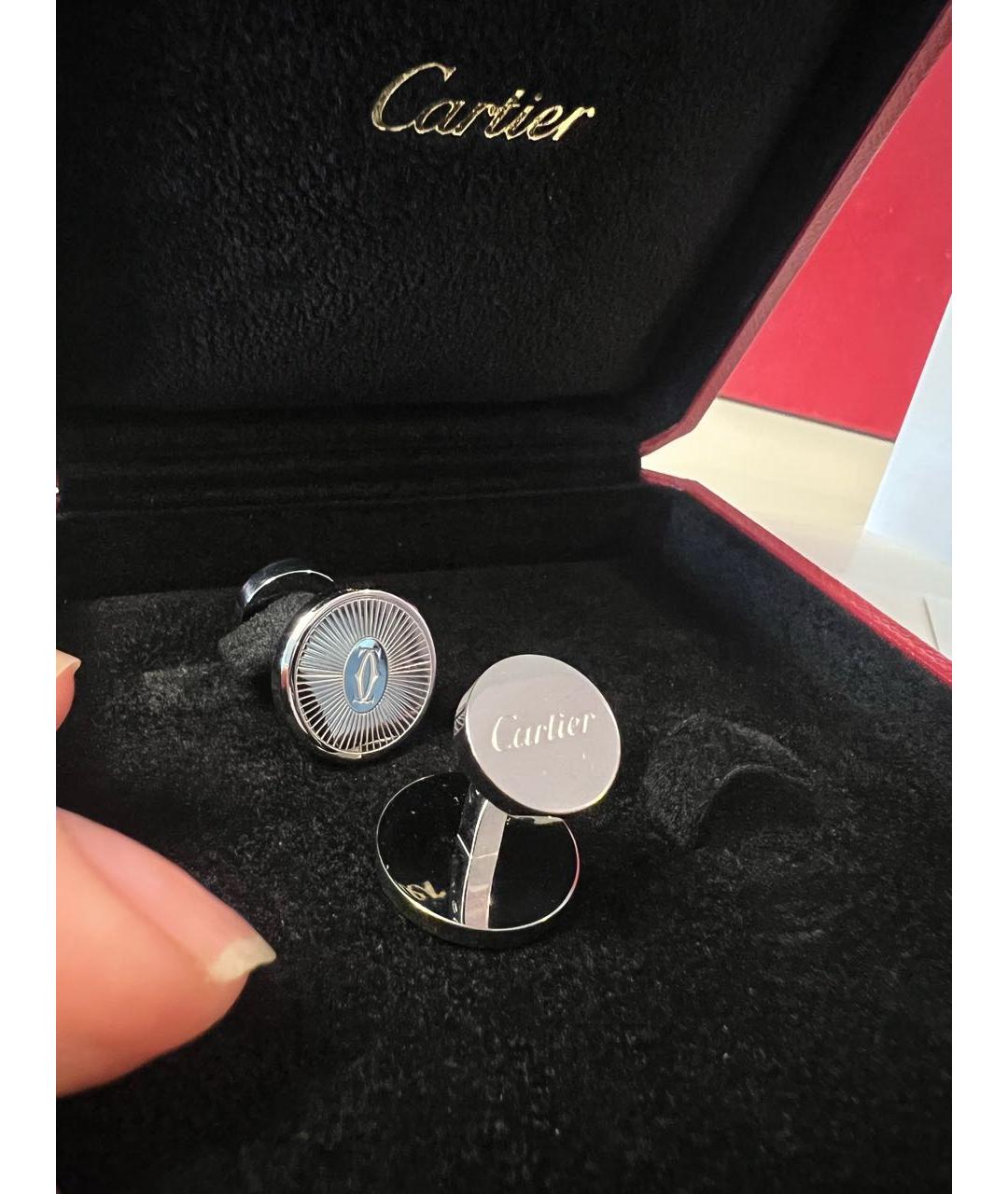 CARTIER Серебряные серебряные запонки, фото 4