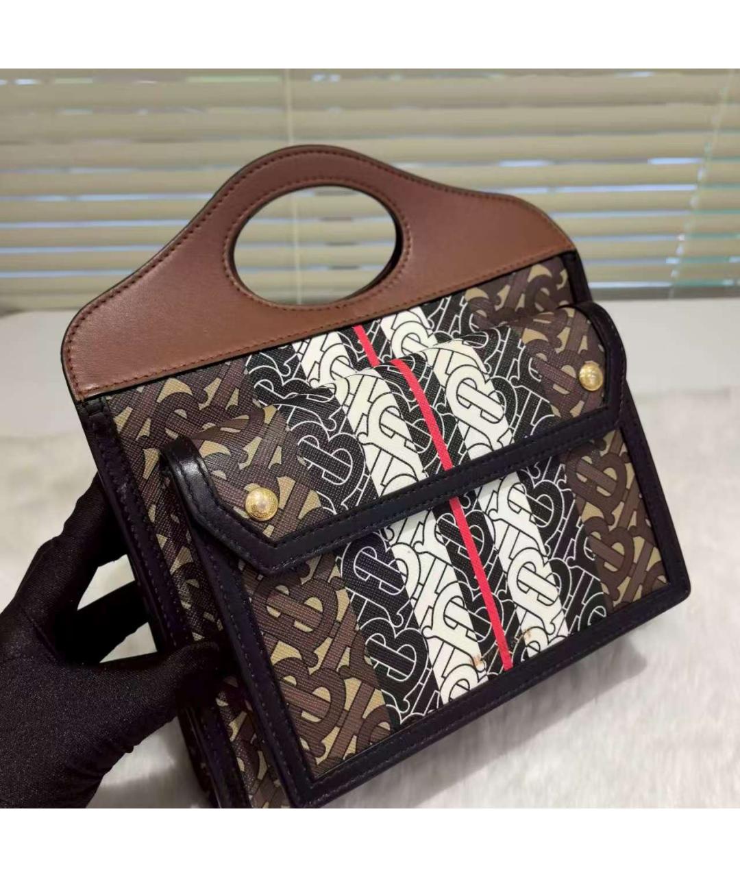 BURBERRY Коричневая сумка через плечо, фото 2