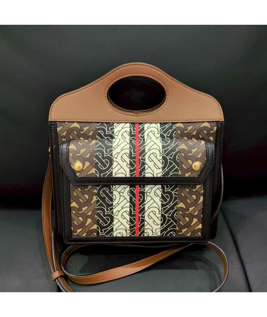 BURBERRY Коричневая сумка через плечо, фото 6