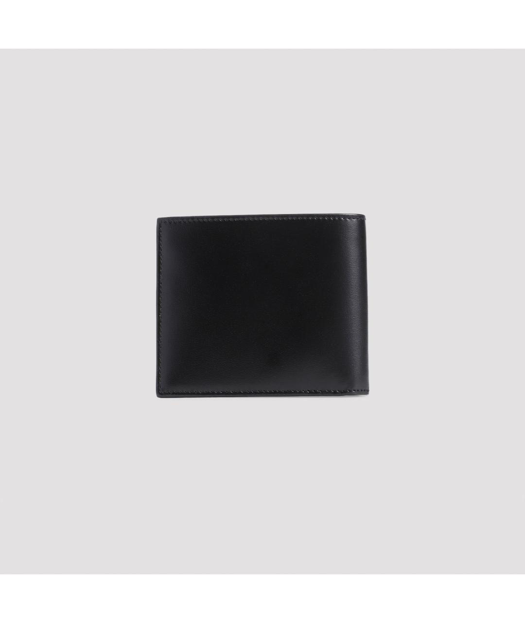 SAINT LAURENT Черный кожаный кошелек, фото 4