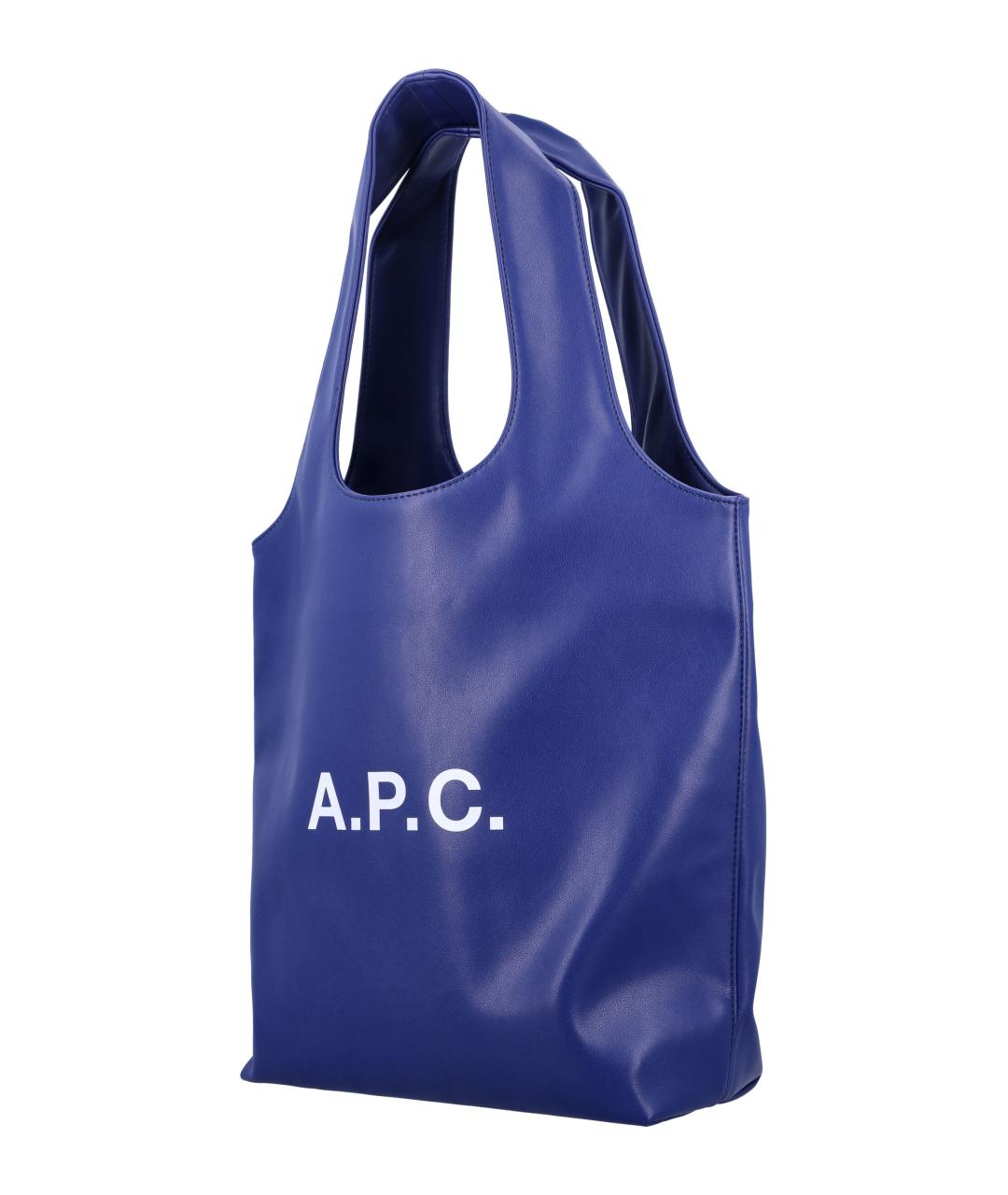 A.P.C. Синяя сумка тоут, фото 3