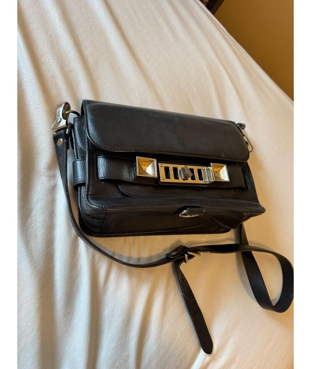 PROENZA SCHOULER Черная кожаная сумка через плечо, фото 2