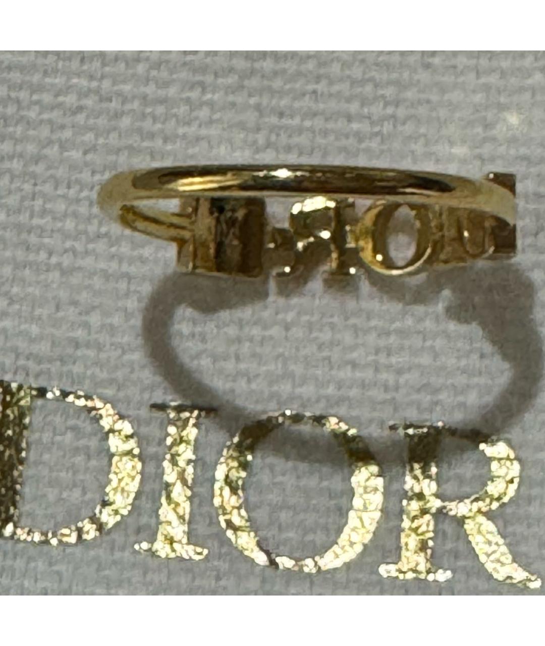 CHRISTIAN DIOR Золотое металлическое кольцо, фото 5