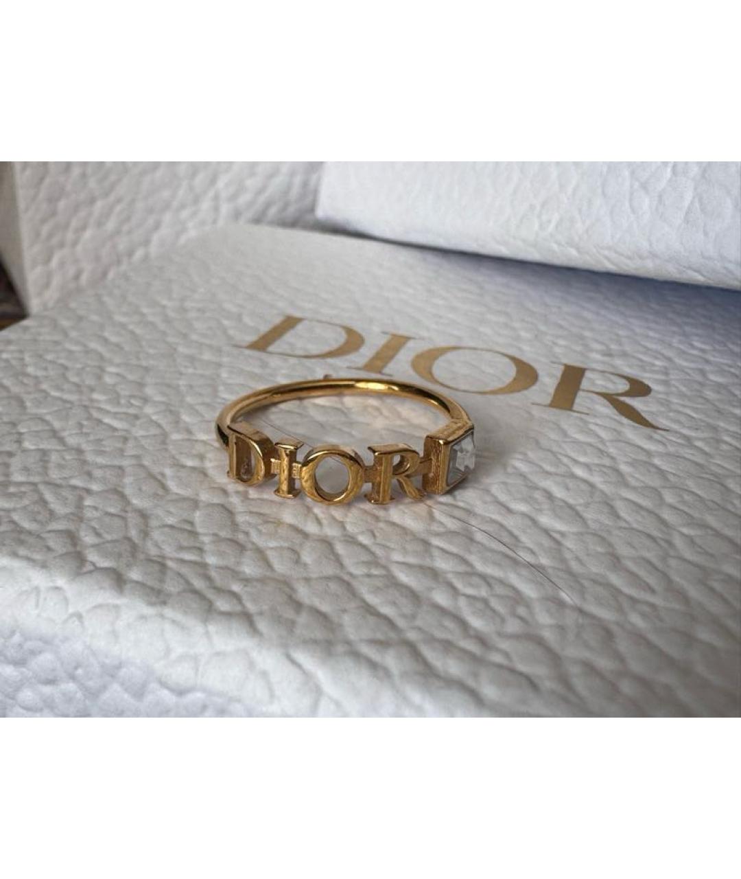 CHRISTIAN DIOR Золотое металлическое кольцо, фото 10