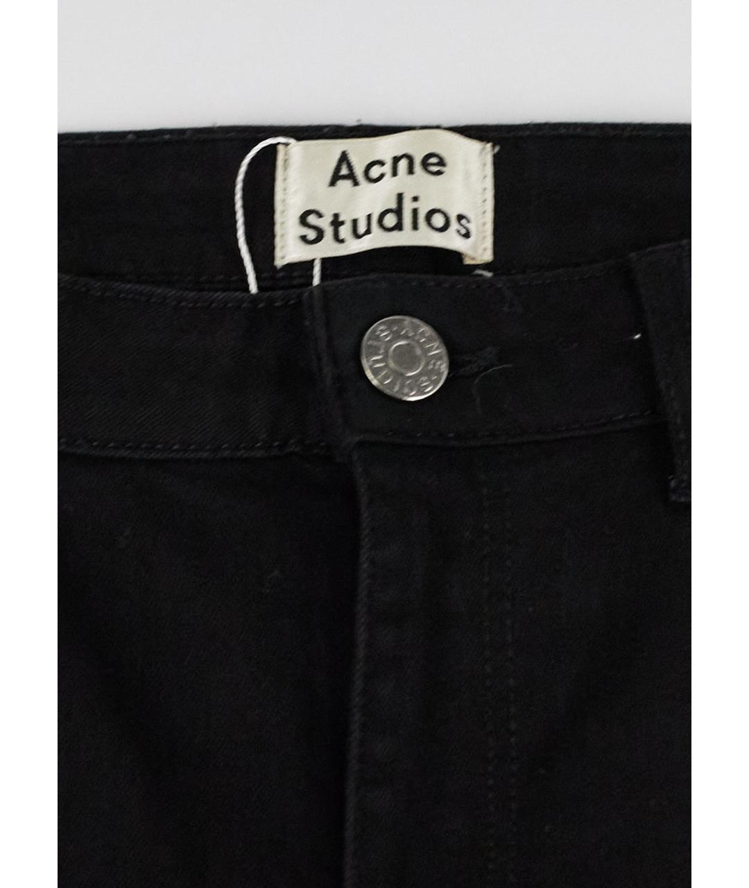 ACNE STUDIOS Черные хлопковые джинсы слим, фото 3