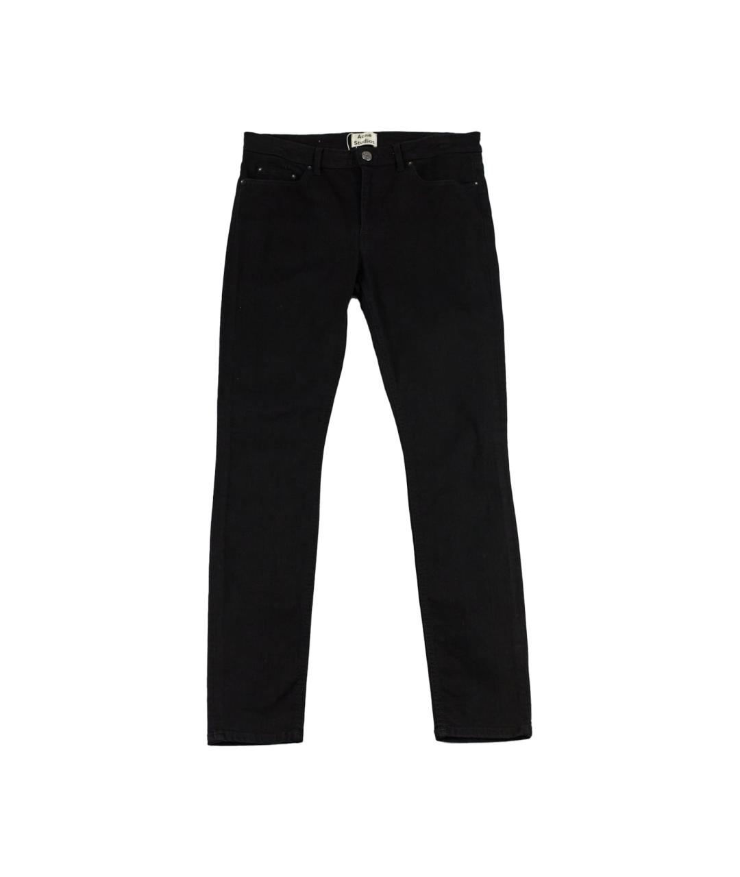 ACNE STUDIOS Черные хлопковые джинсы слим, фото 1