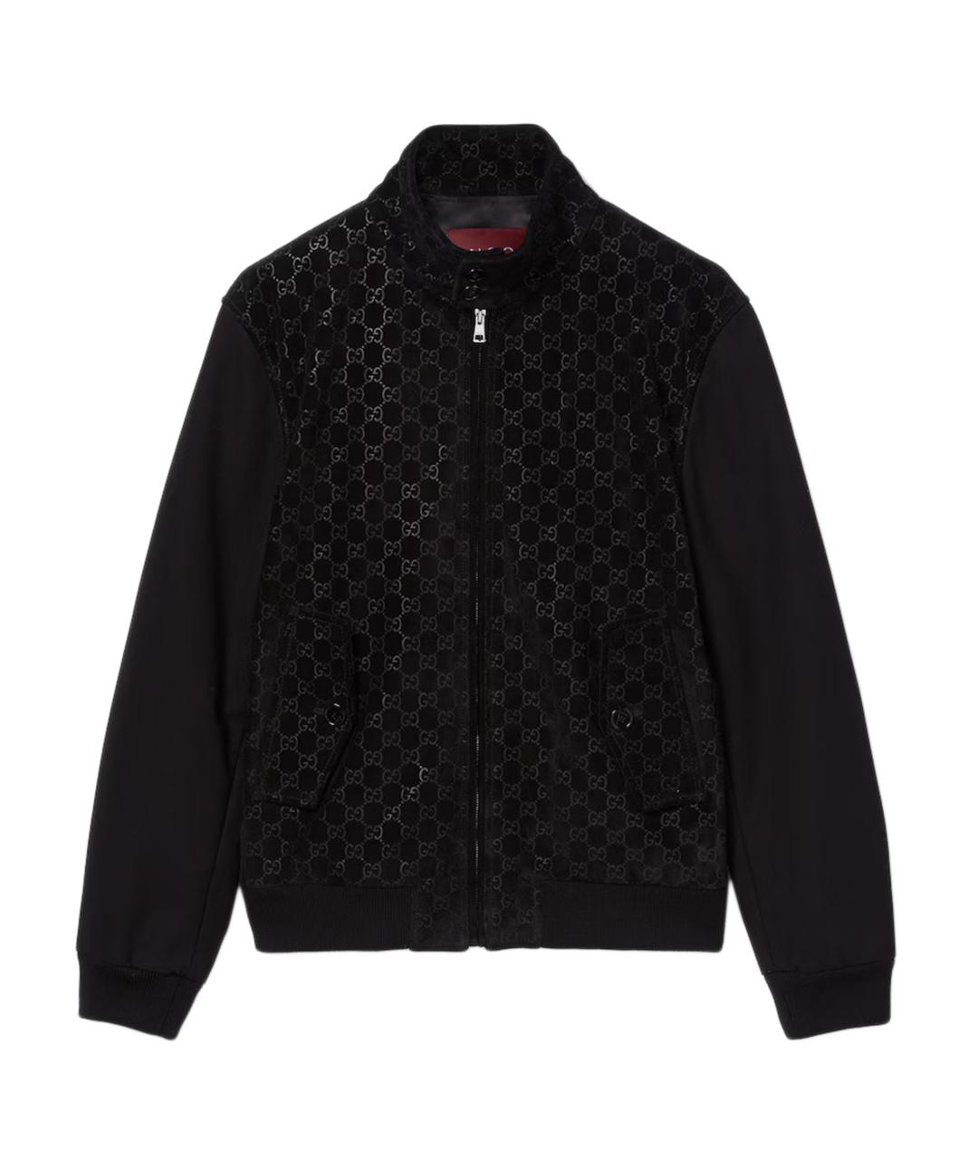 GUCCI Черная замшевая куртка, фото 1