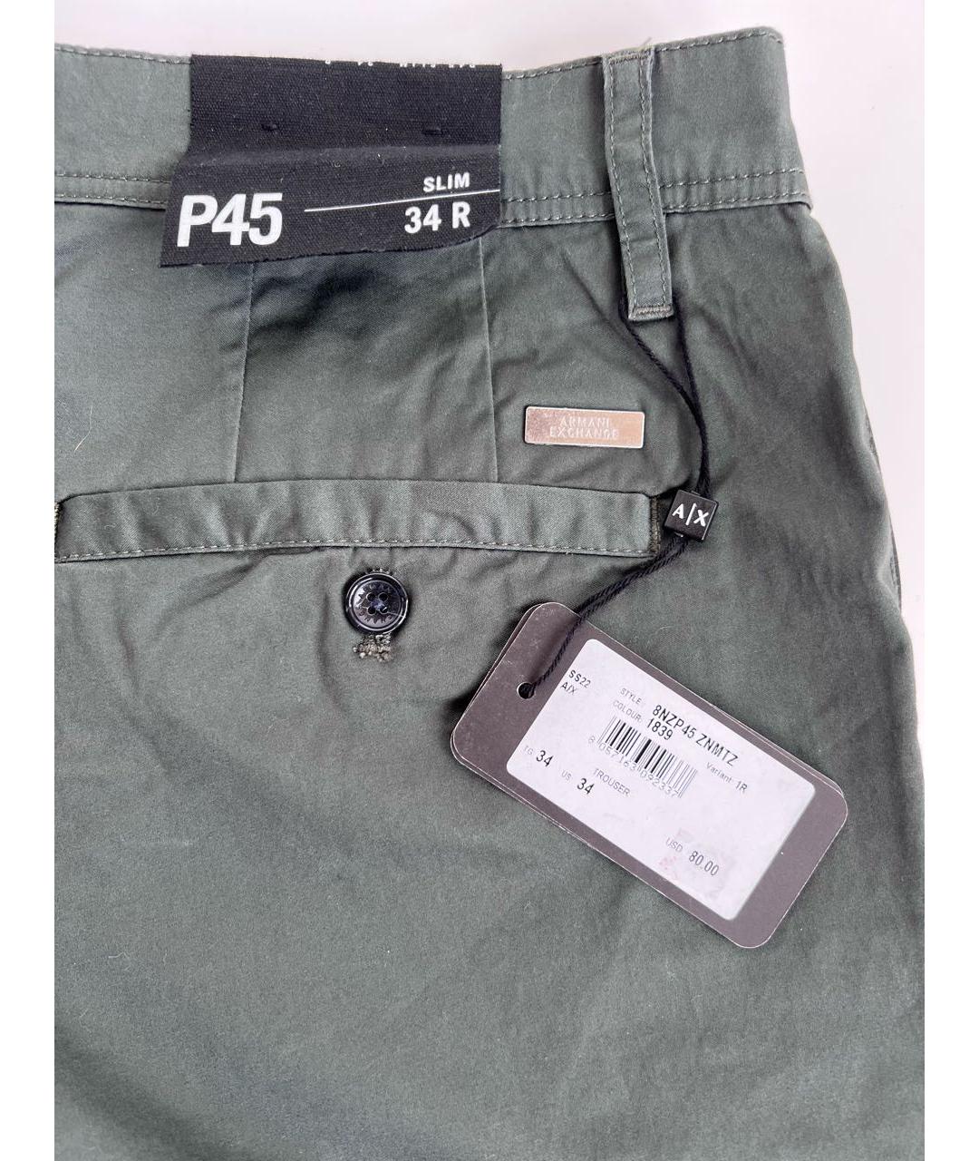 ARMANI EXCHANGE Хлопковые брюки чинос, фото 4