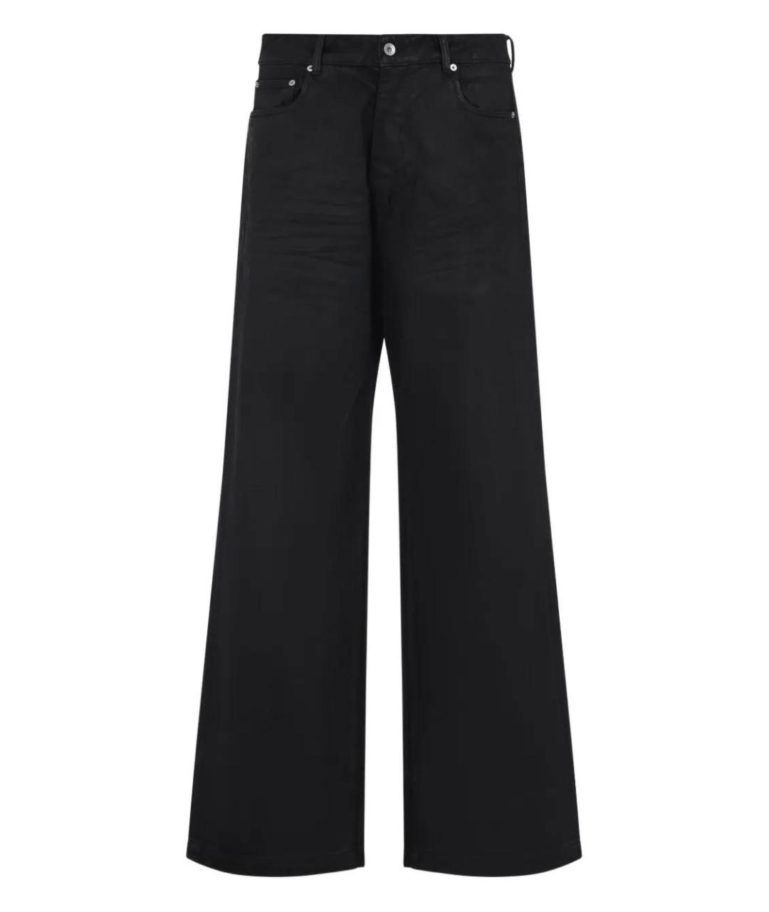 RICK OWENS DRKSHDW Черные хлопковые прямые джинсы, фото 3