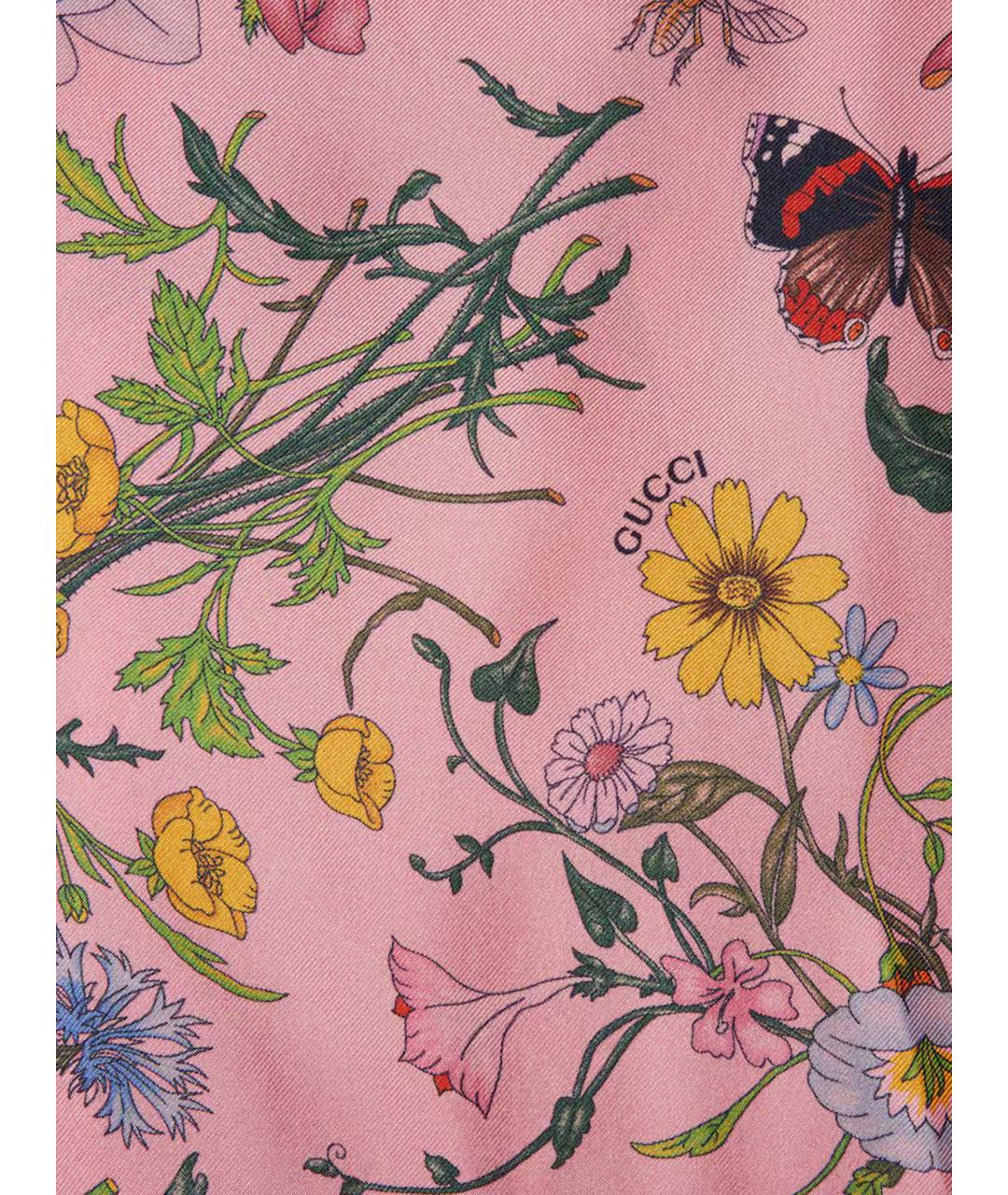 GUCCI Мульти шелковое повседневное платье, фото 6