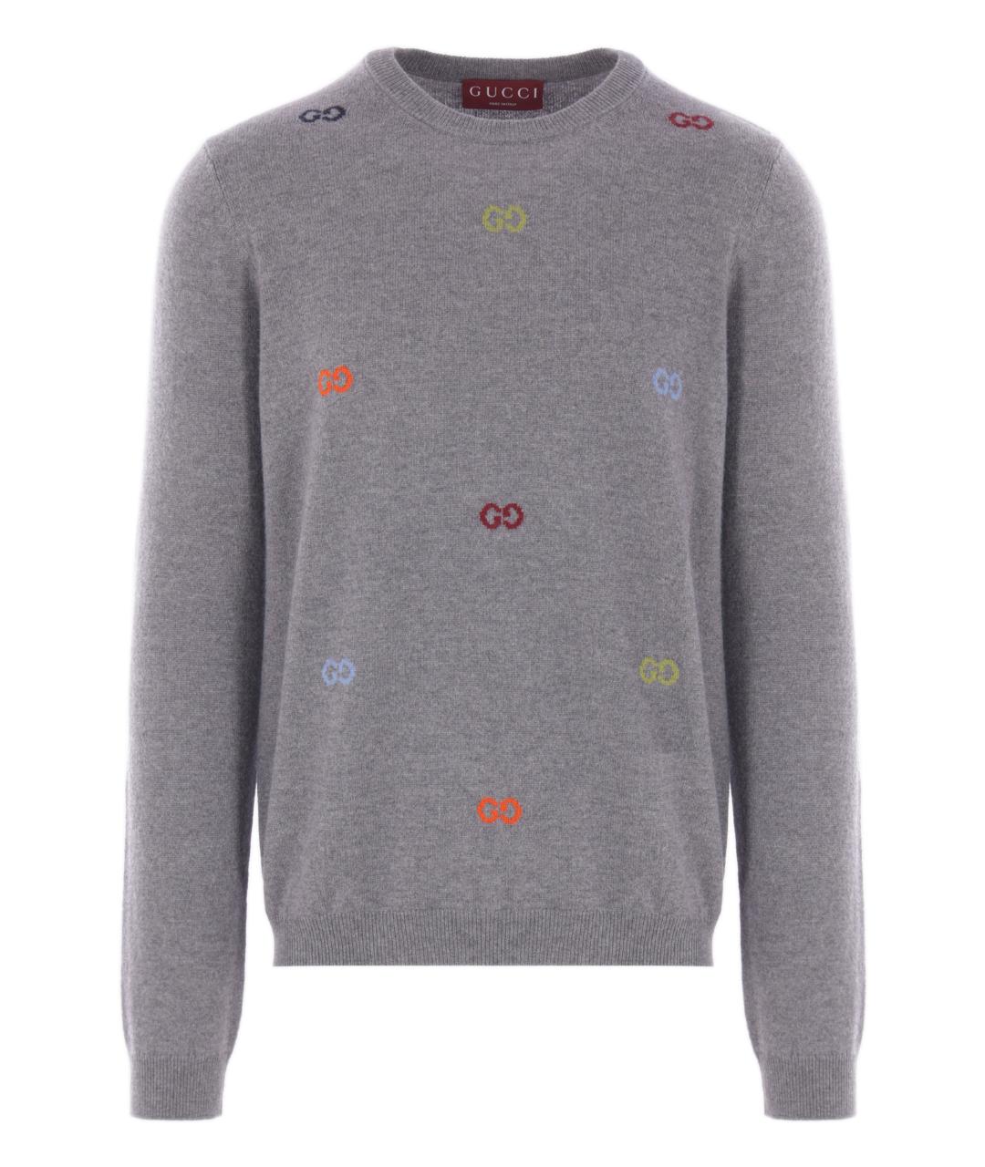 GUCCI Серый джемпер / свитер, фото 1