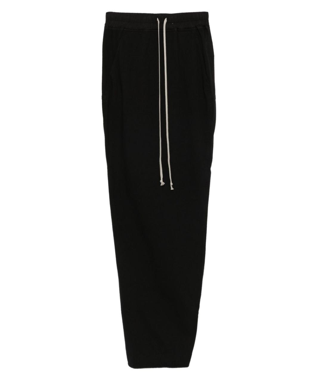 RICK OWENS DRKSHDW Черная вискозная юбка макси, фото 1