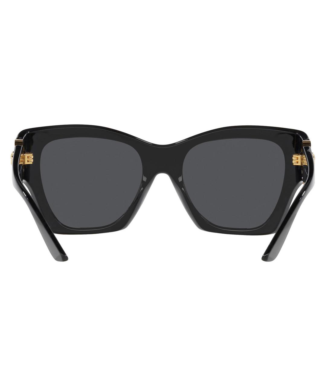 VERSACE Черные пластиковые солнцезащитные очки, фото 5
