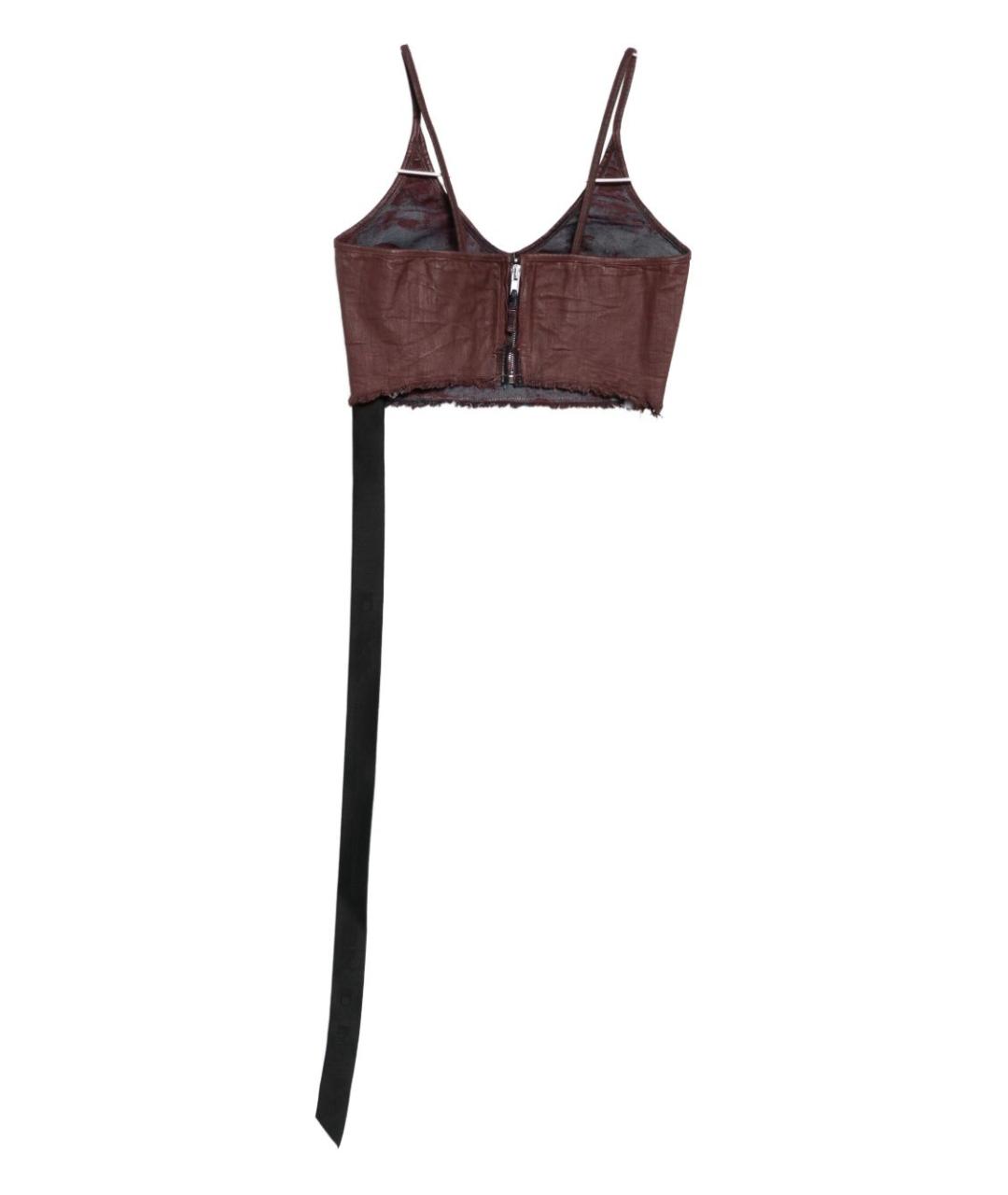 RICK OWENS DRKSHDW Бордовая майка, фото 2