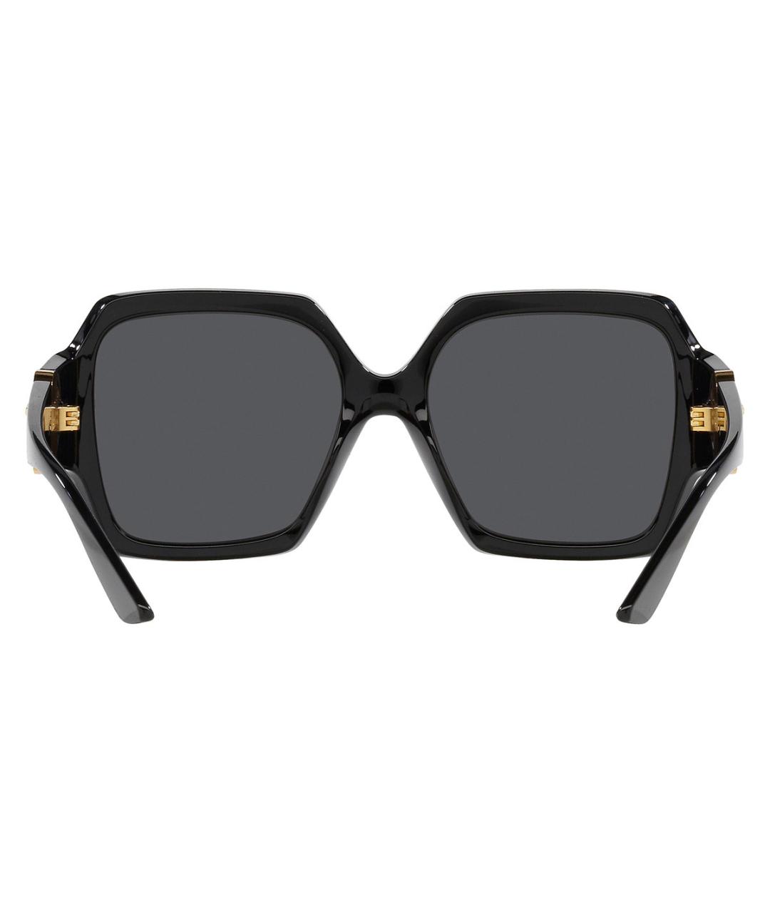 VERSACE Черные пластиковые солнцезащитные очки, фото 5