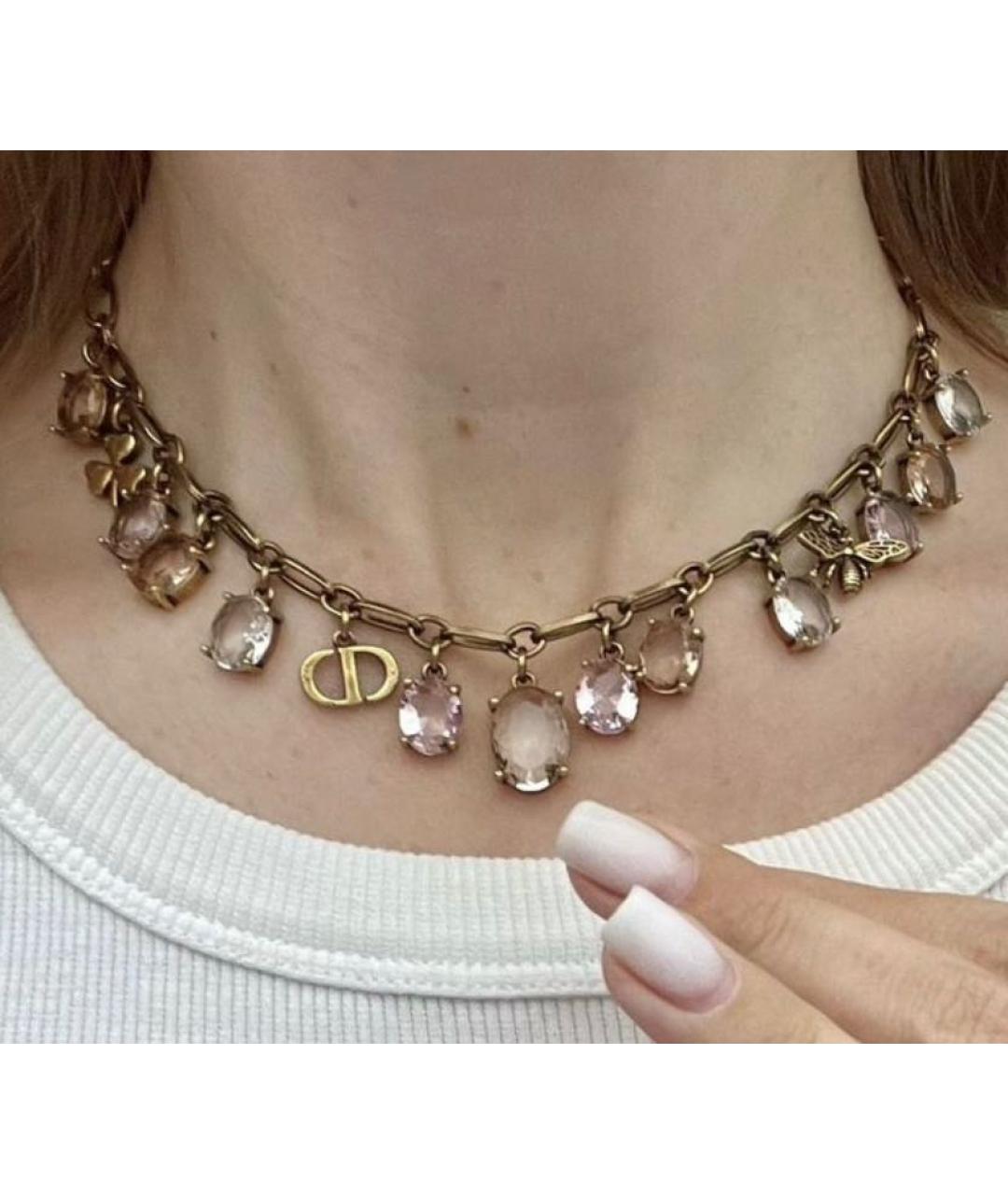 CHRISTIAN DIOR Золотое колье, фото 7