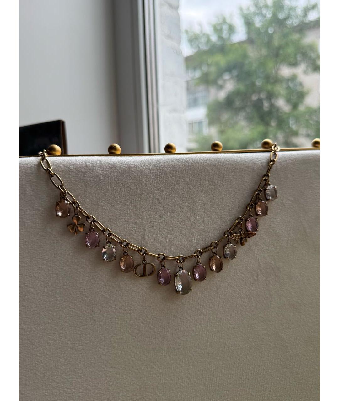 CHRISTIAN DIOR Золотое колье, фото 8