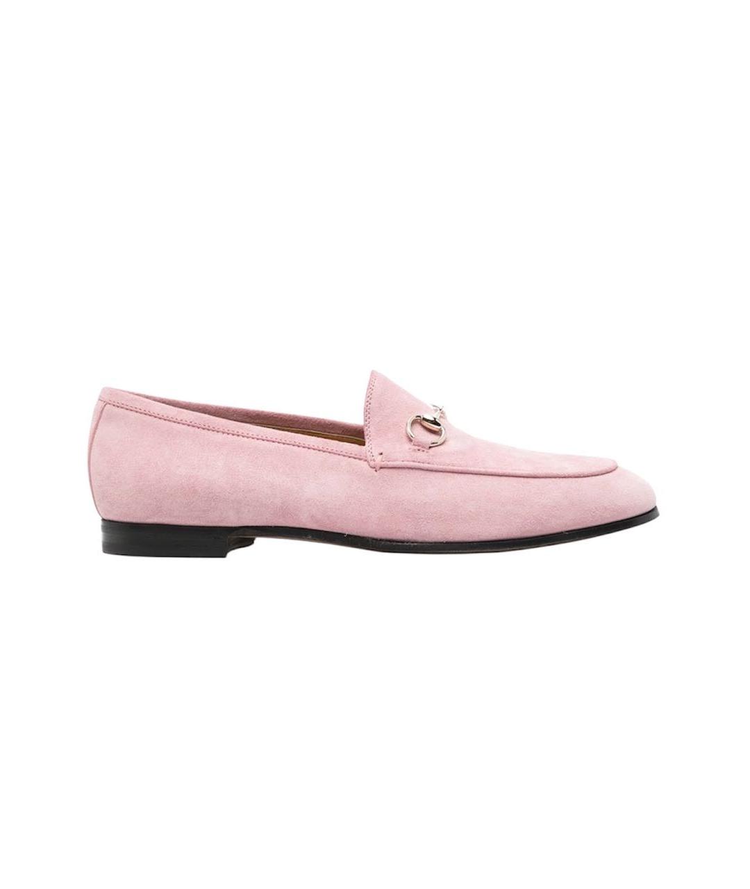 GUCCI Розовые замшевые лоферы, фото 9