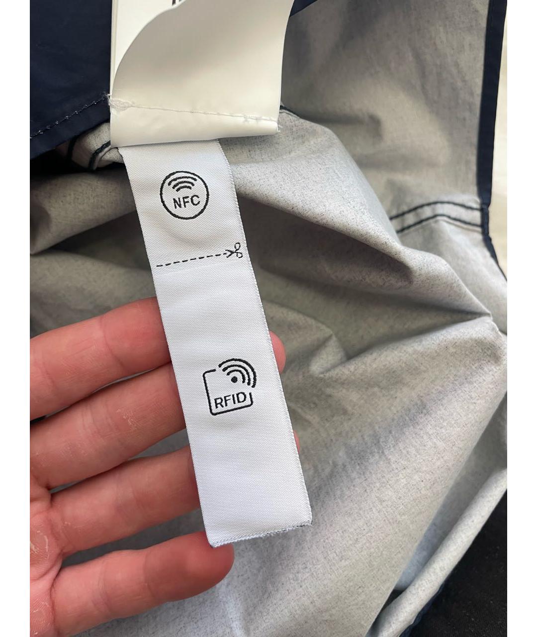 STONE ISLAND Темно-синяя хлопковая куртка, фото 7