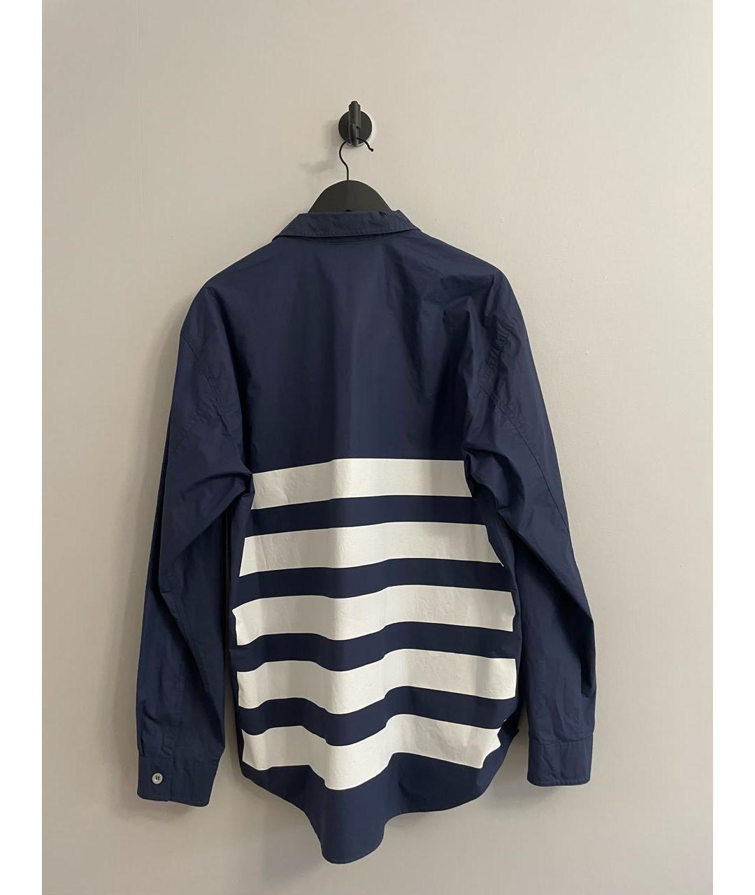 STONE ISLAND Темно-синяя хлопковая куртка, фото 2