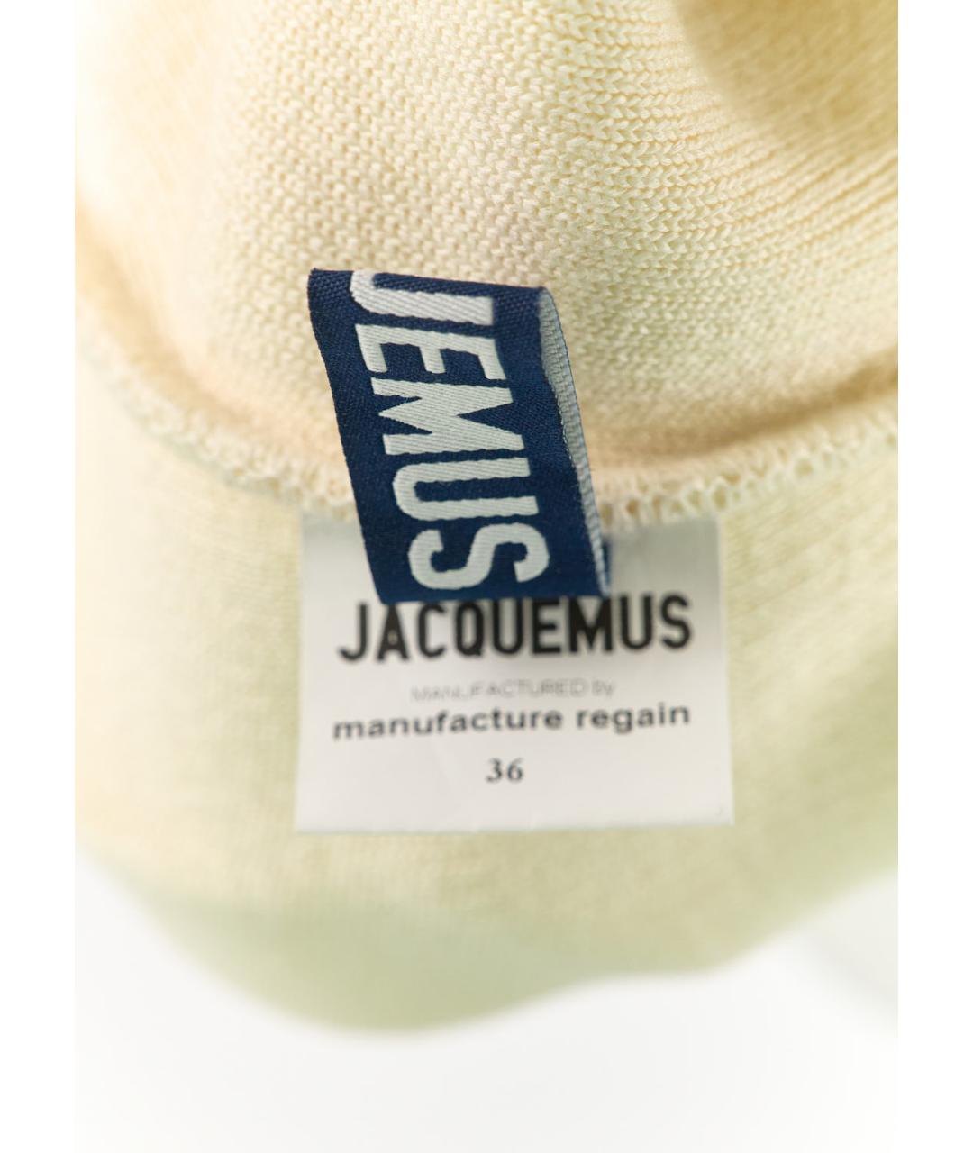 JACQUEMUS Бежевый хлопковый жилет, фото 3