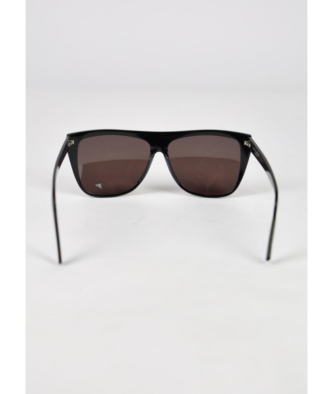 SAINT LAURENT Черные пластиковые солнцезащитные очки, фото 4