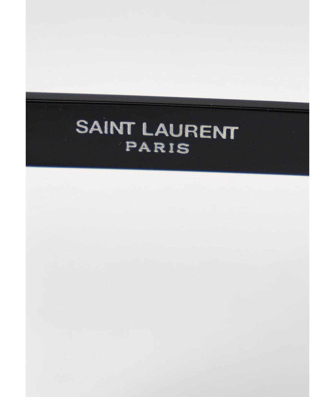 SAINT LAURENT Черные пластиковые солнцезащитные очки, фото 5