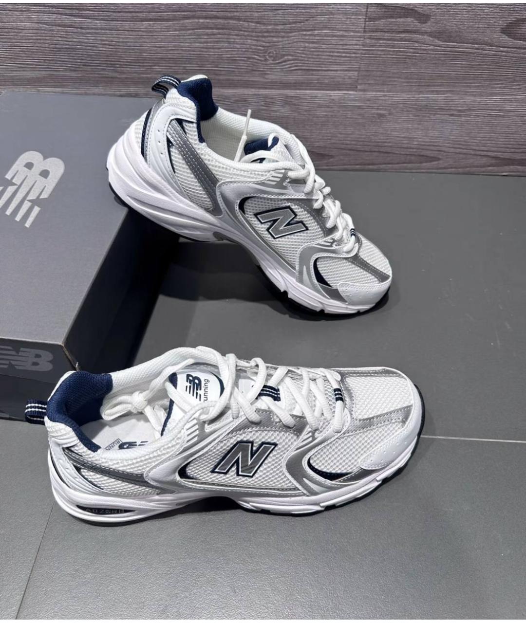 NEW BALANCE Белые низкие кроссовки / кеды, фото 3