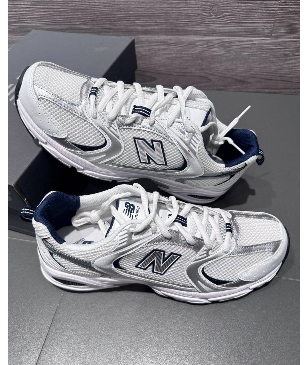 NEW BALANCE Белые низкие кроссовки / кеды, фото 5